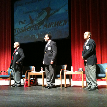 Tuskegee Airmen are recognized on stage