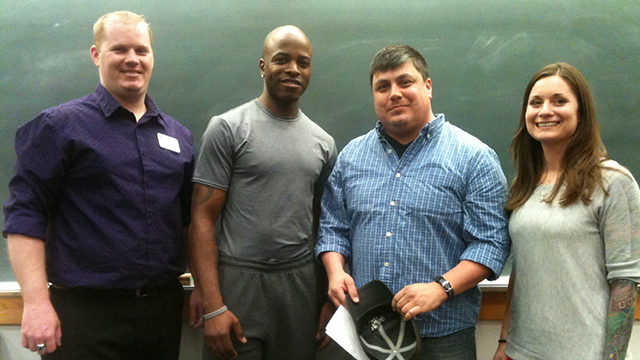 Four veterans who took part in the panel