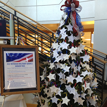 Honor Tree set up in the Student Center