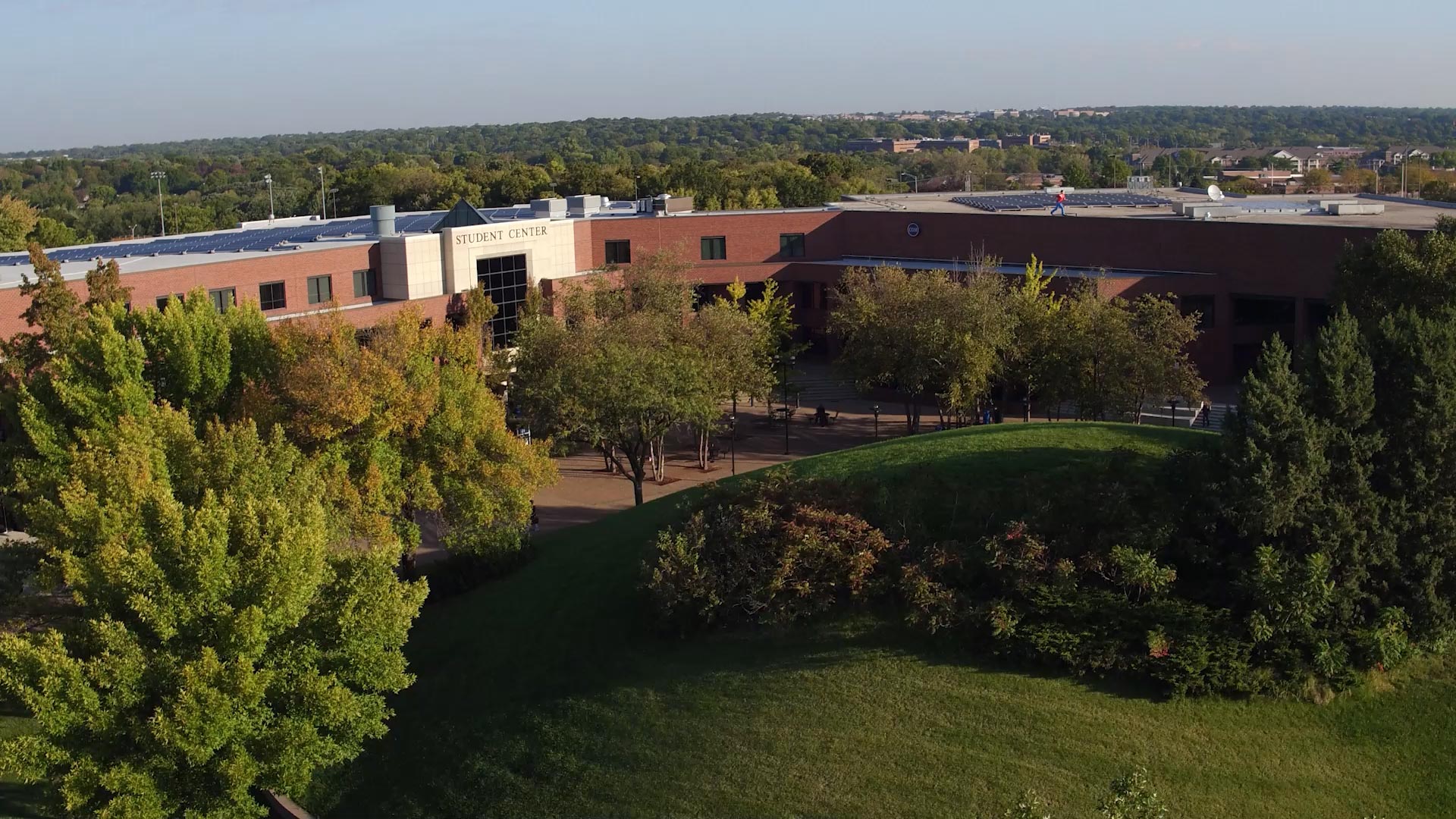 Drone view of the Student Center